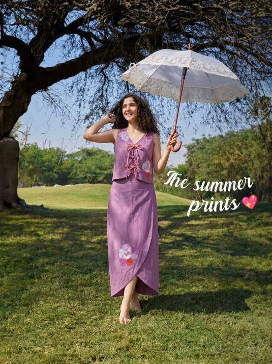 Blush Meadow Skirt Set