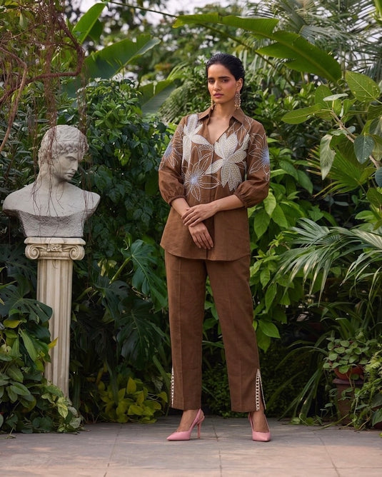 Nooré Embroidered Layered Coord