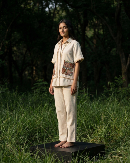 Mehek Pocket Embroidered Coord